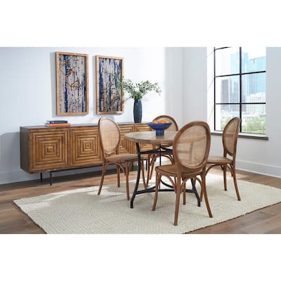Stokes 88-inch 3-Door Sideboard, Brown