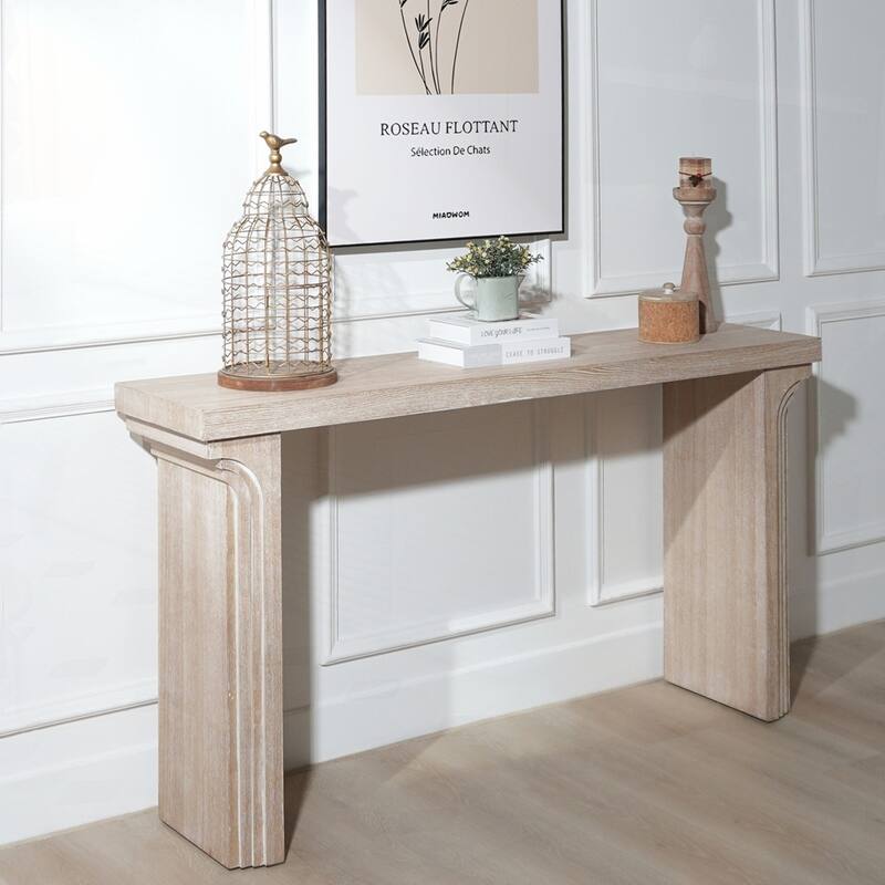 Minimalist Wooden Console Table for Entryway