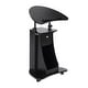 preview thumbnail 2 of 8, HOMCOM Height Adjustable Laptop Cart Rolling Mobile Podium Desk Stand with Swivel Top & Storage - Black