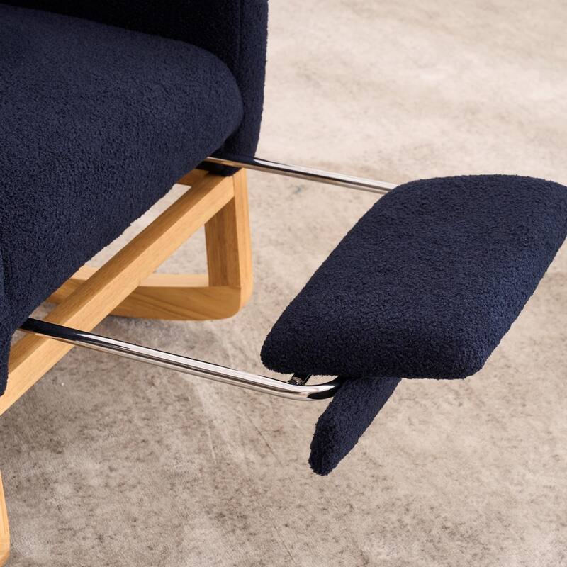 Nursery Rocking Chair - 39.76" Tall with Flip-Down Ottoman