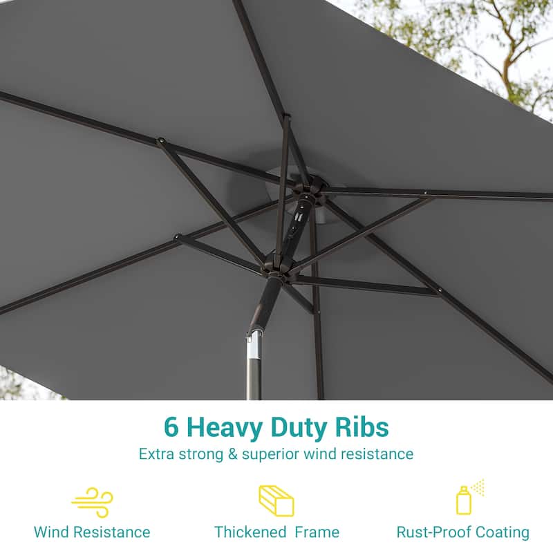 Bonosuki 7.5-foot Waterproof Sunshade Canopy Patio Umbrella
