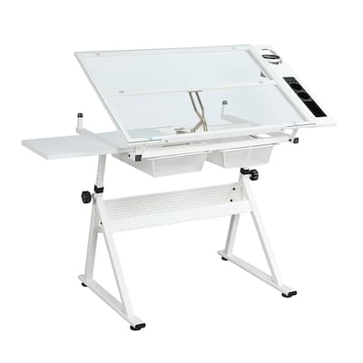Drafting Printing Table Drawing Desk With Chair Printing Table For Reading Writing Painting Versatile Art Craft Work Station