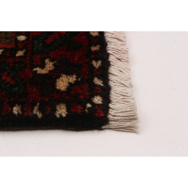 ECARPETGALLERY Hand-knotted Konya Anatolian Navy Wool Rug - 3'7 x 14'8