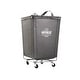 preview thumbnail 2 of 14, Seville Classics Commercial Heavy-Duty Canvas Laundry Removable Basket Hamper with Wheels, 18.25" D x 18.25" W x 27.5" H