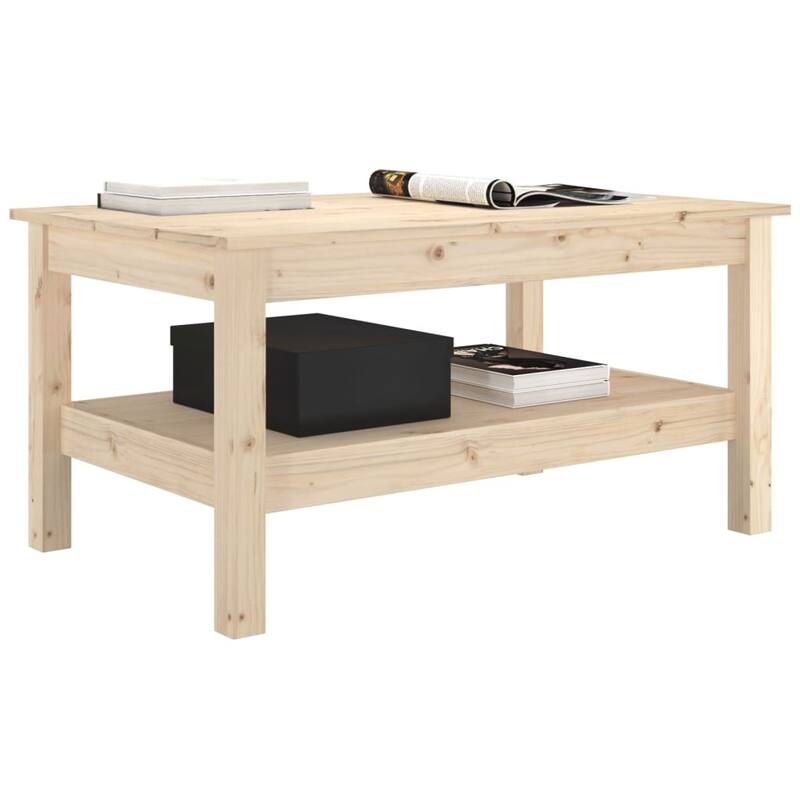vidaXL Coffee Table Solid Pine Wood