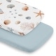 preview thumbnail 1 of 4, Sweet Jojo Designs Ocean Seashells Boy, Girl, Unisex/Gender Neutral 2 Pack Baby Bassinet Fitted Sheets Blue Nautical Beach Theme