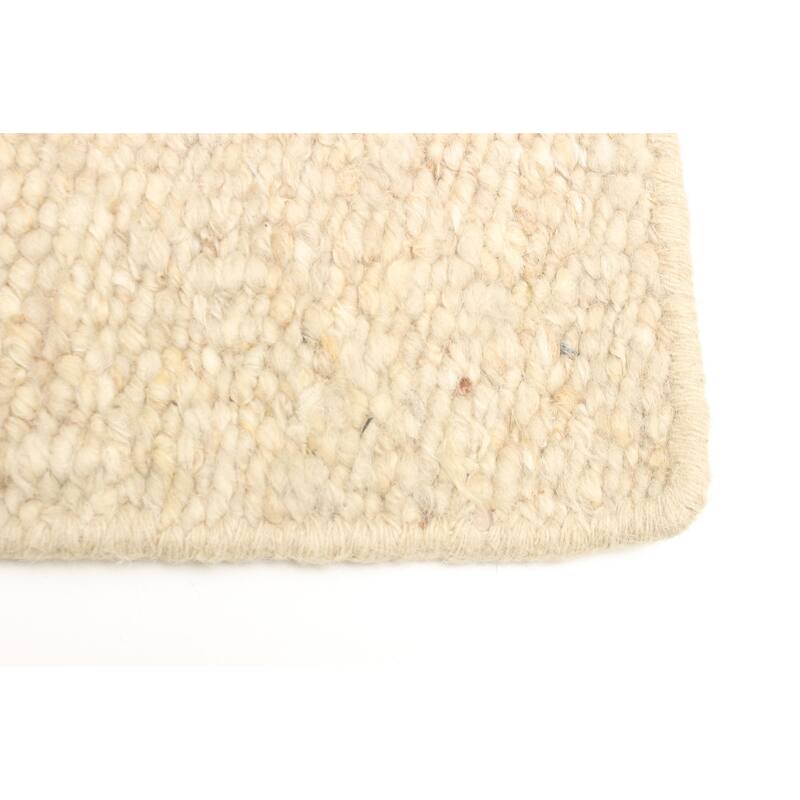 ECARPETGALLERY Braid weave Sienna Tan Wool Rug - 4'9 x 6'7