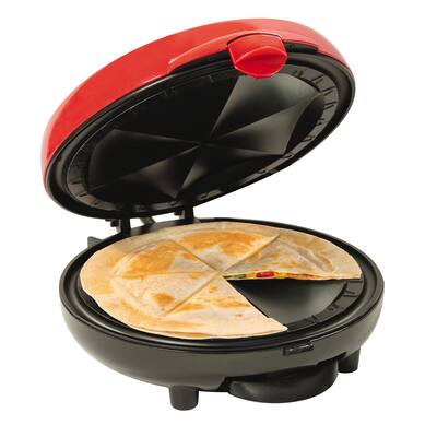 Nostalgia EQM200 6-wedge Electric Quesadilla Maker w/ Extra Stuffing Latch - 7'10" x 10'3"