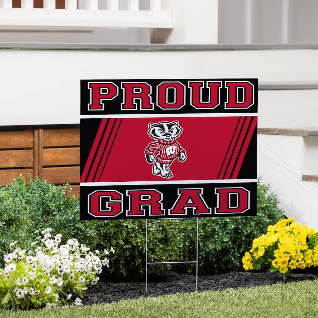 University of Wisconsin-Madison 24" x 18" Graduation Coroplast Outdoor Yard Sign