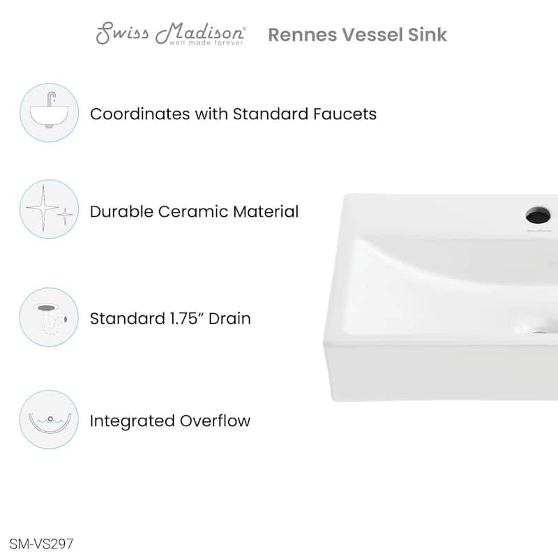 Rennes Vanity 24" Vessel Sink