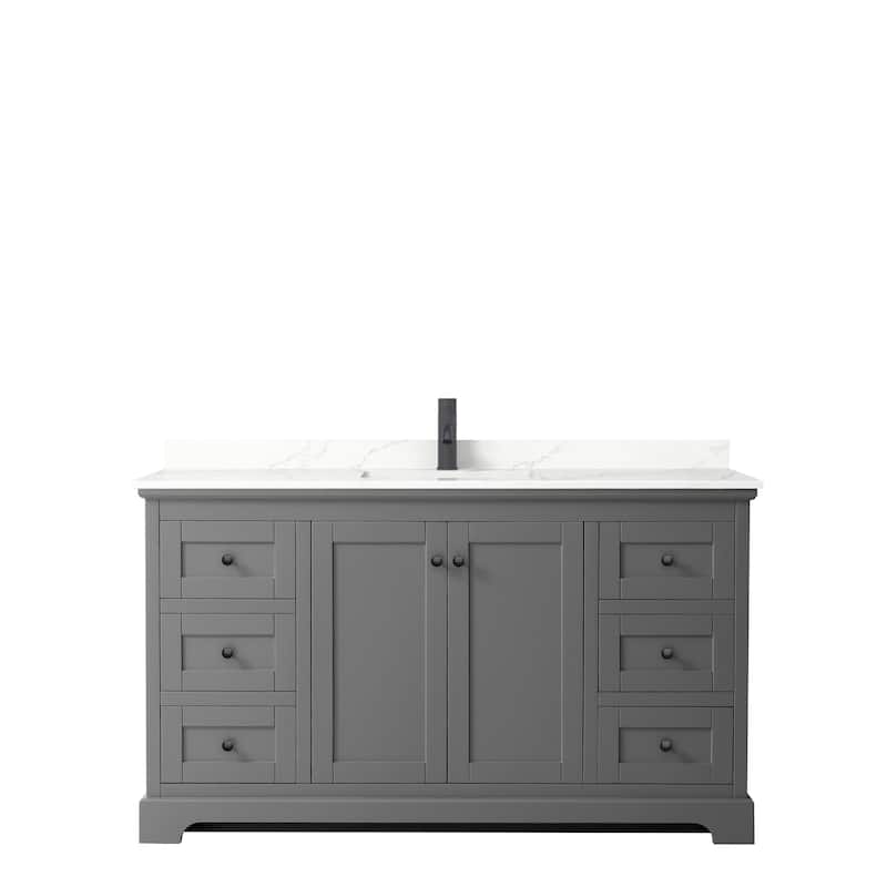Avery 60-inch Single Vanity, Quartz Top