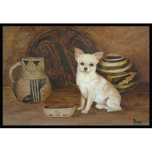Carolines Treasures MH1043JMAT Chihuahua Ancient History Indoor & Outdoor Mat 24 x 36 in.