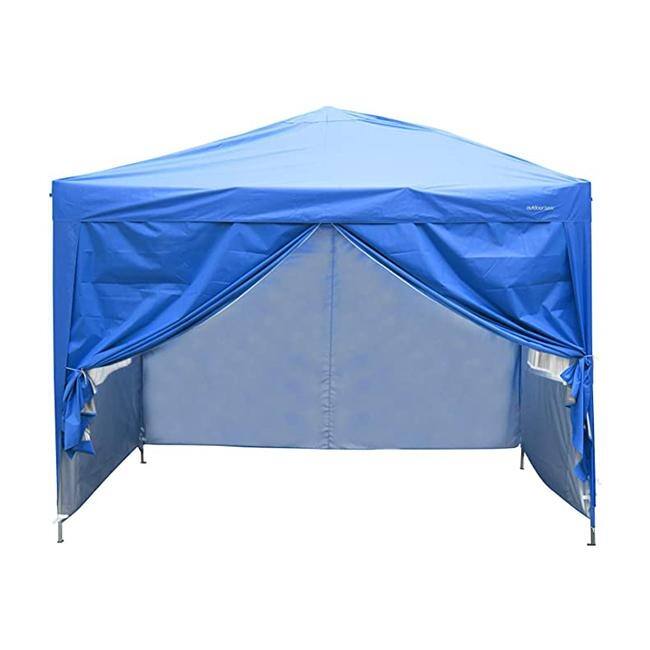 Zenova 10x10 Pop Up Canopy Tent Instant Folding Shelter With 4 Sidewalls with Free Mosquito Net