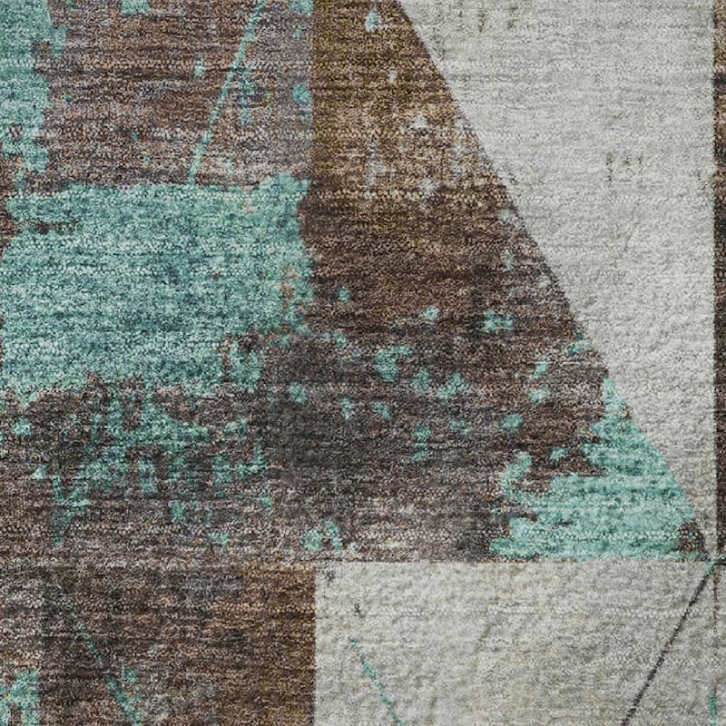 Premium Washable Super Soft Contemporary Mosaic Mayfield Rug