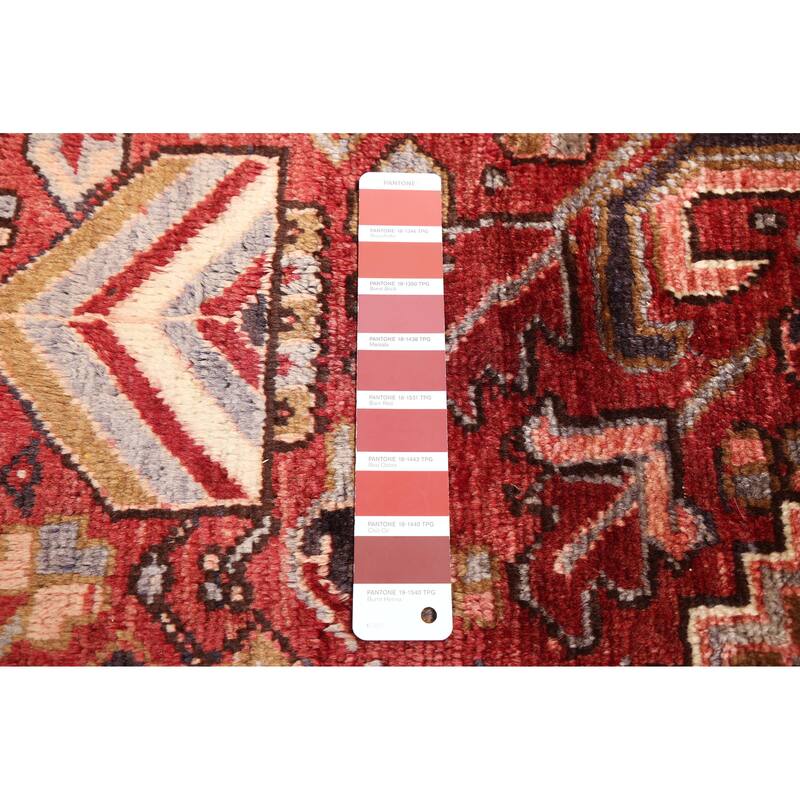 ECARPETGALLERY Hand-knotted Sarabi Dark Red Wool Rug - 9'5 x 12'2