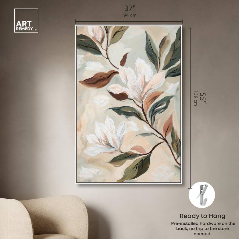 Soft Magnolia II Canvas by Art Remedy