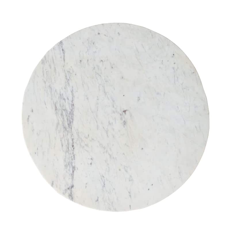 Mango Wood and Marble Tulip Table