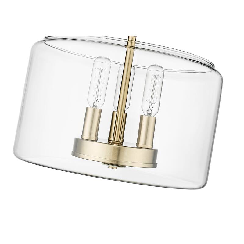 Millennium Lighting Asheville 3 Light Semi-Flush Ceiling Mount Fixture