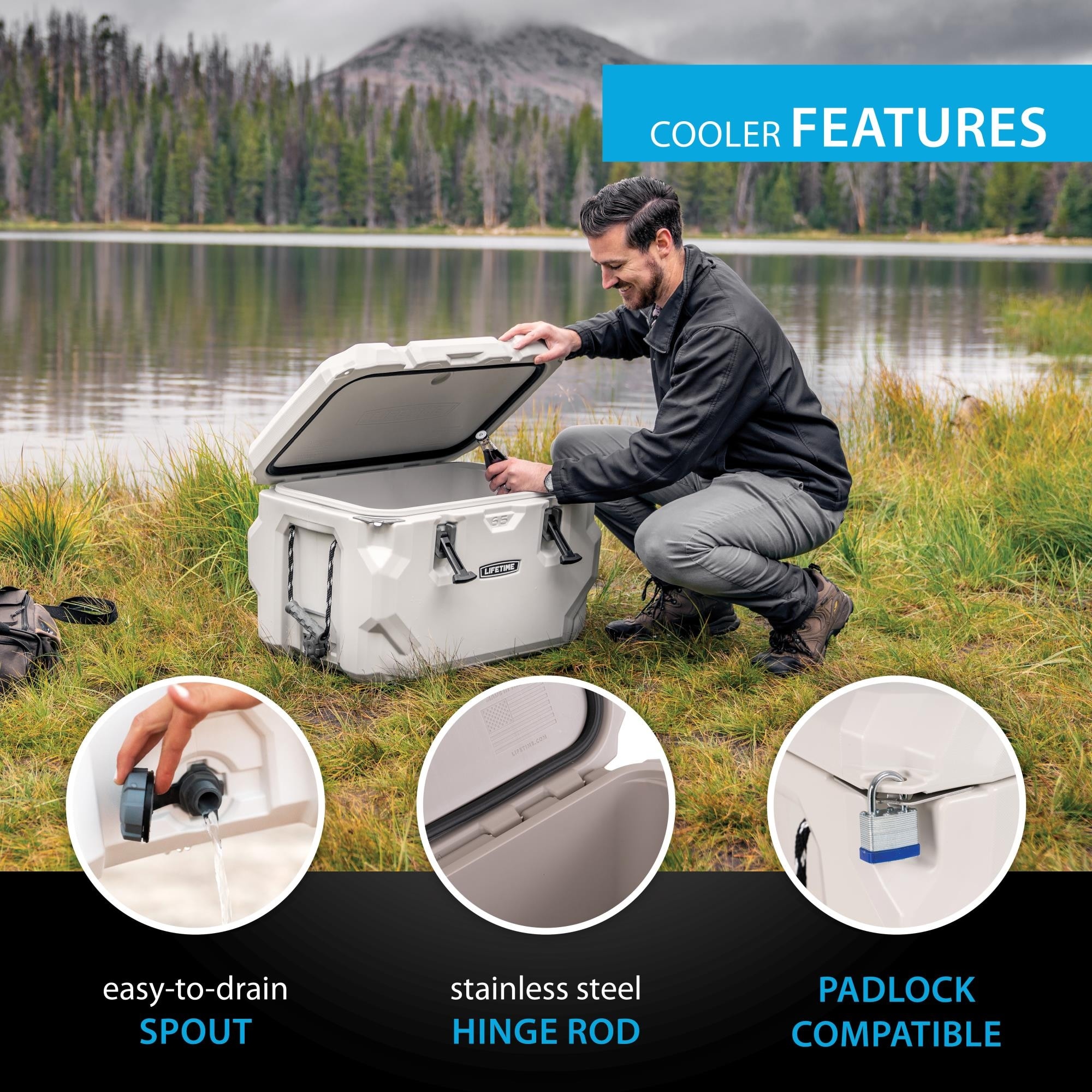 Lifetime 65 Quart High Performance Cooler - 65 Qt. - Bed Bath