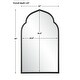 preview thumbnail 3 of 5, Arch Framed Wall Mirror - 40" - Matte Black Finish