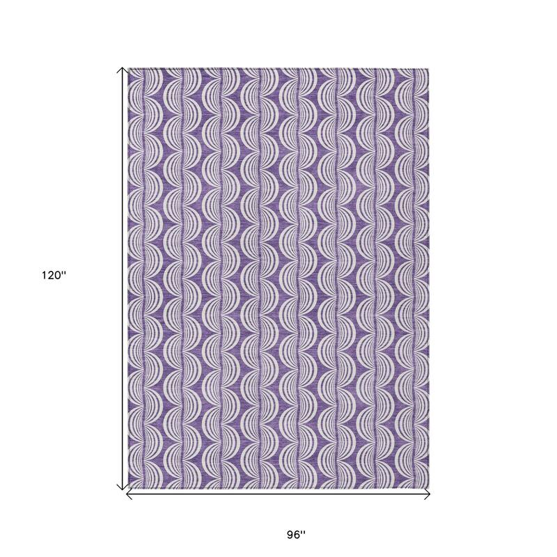 HomeRoots Ogee Transitional Rectangle Outdoor Rug