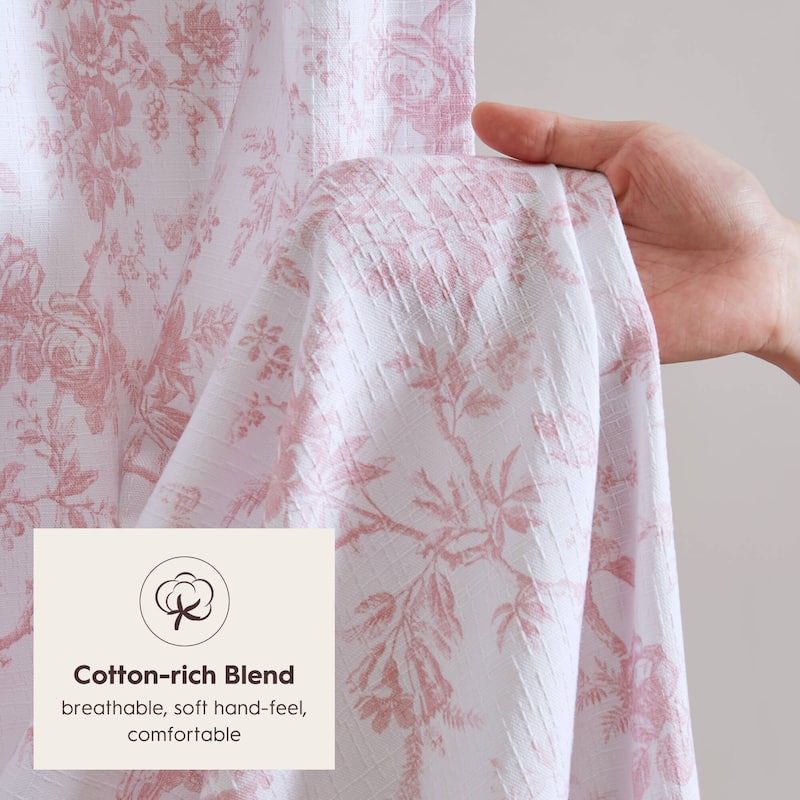 Laura Ashley Walled Garden Shower Curtain -- slub dobby 180gsm