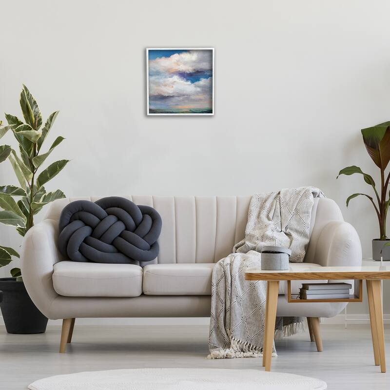 Stupell Restless White Clouds Framed Giclee Art Design By Karen Hale