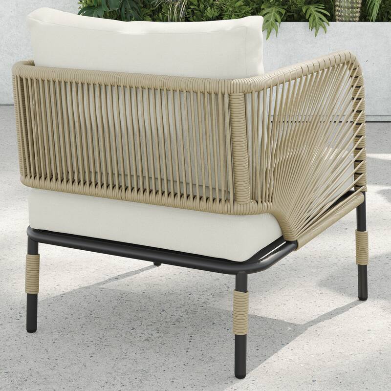 Corvus Serenity 3-piece Outdoor Chat Set with Sunbrella Pillows