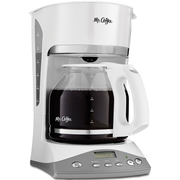 Mr. Coffee SKX20 Programmable Coffeemaker, 12-Cup, White