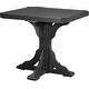 preview thumbnail 11 of 43, Poly Lumber Square Table Counter Height - Black