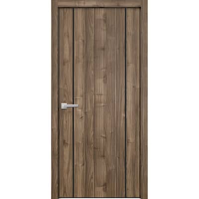 Solid French Door 28 x 80 Planum 0016 White Silk with| Bathroom