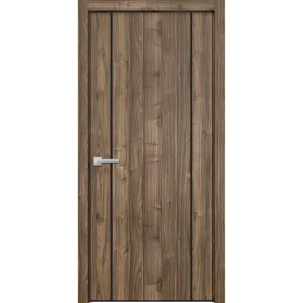 Solid French Door 28 x 80 Planum 0016 White Silk with| Bathroom