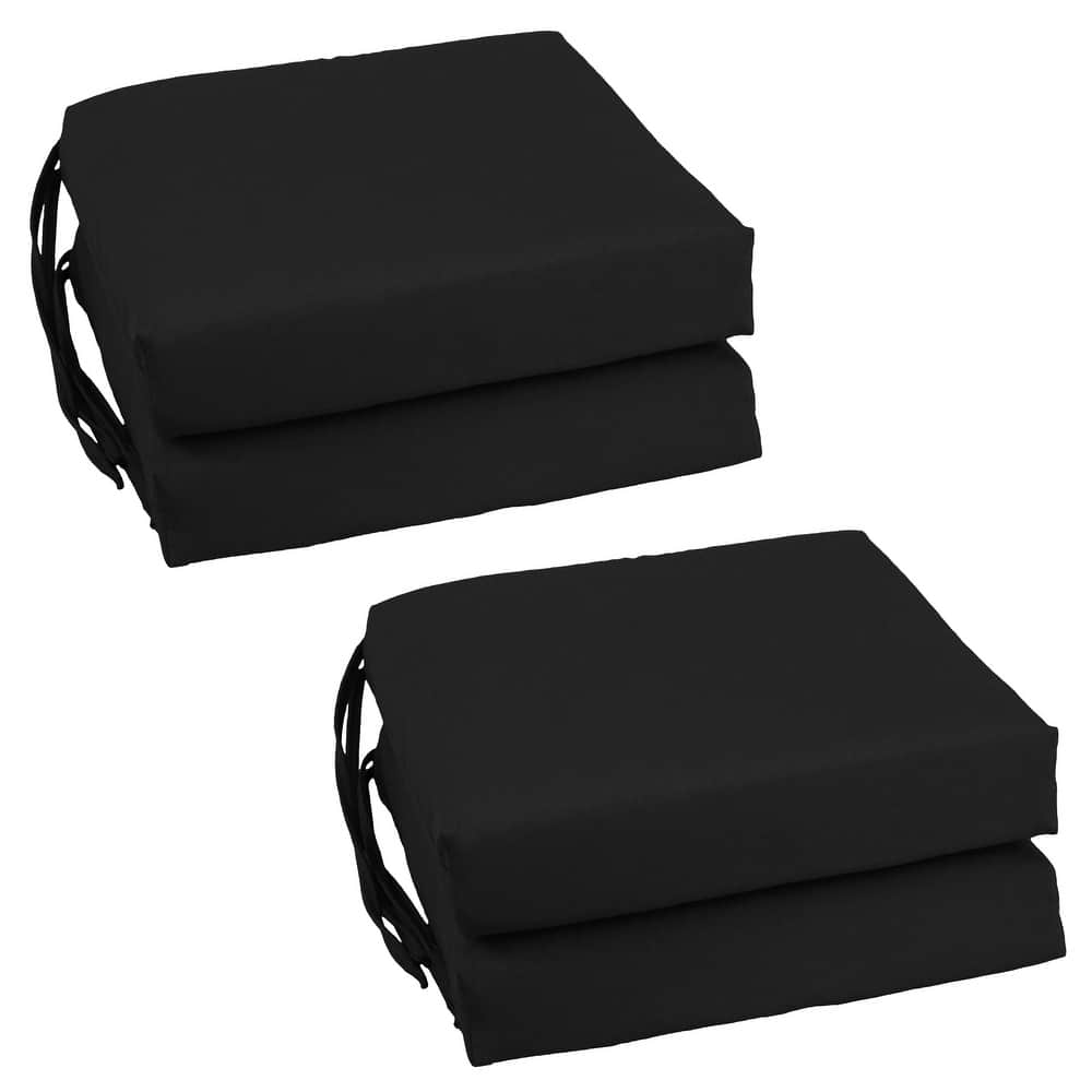 16-inch Square Indoor Twill Chair Cushions (Set of 2 or 4) - 16 x 16