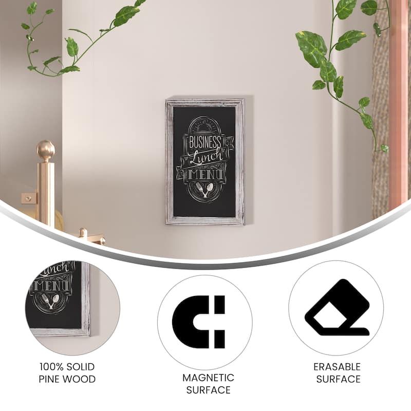 Set of 10 Wall Mounted Magnetic Chalkboards