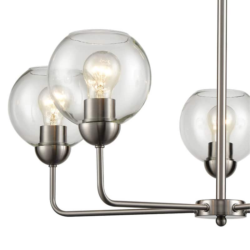 Astoria 5-Light Chandelier in Brushed Nickel