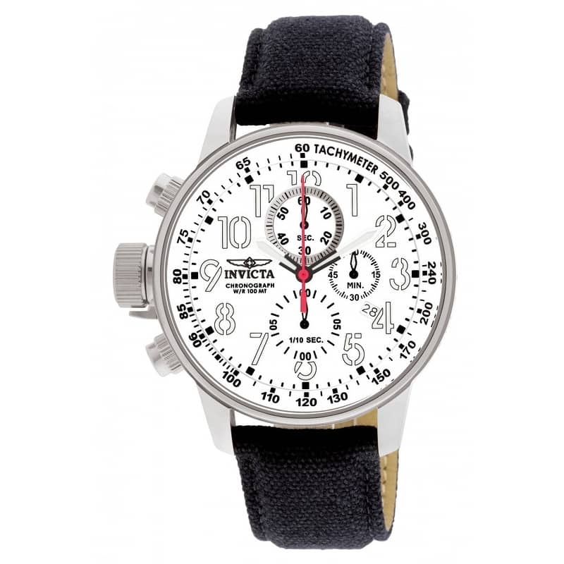 Invicta Men's 1514 I-Force Quartz Multifunction White Dial Watch - Silver