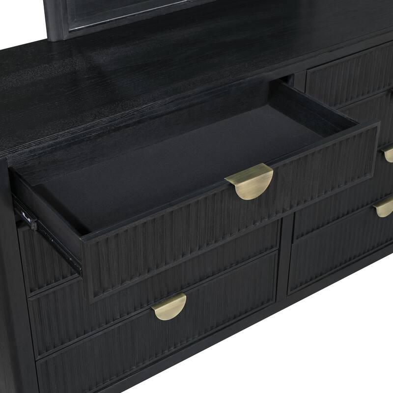 Mason Black 8-Drawer Dresser