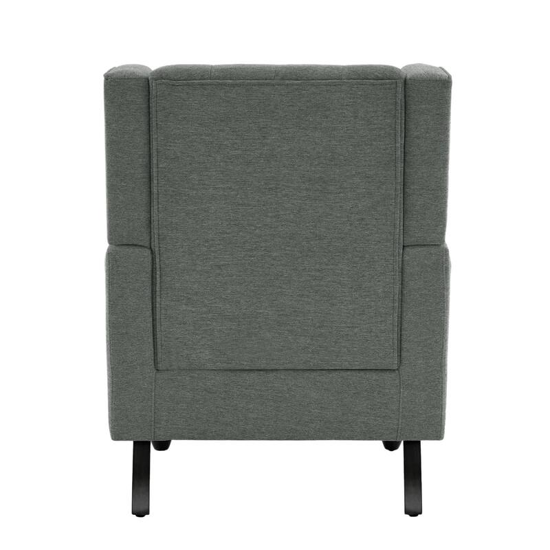Modern Button Tufted Armchair Wingback Accent Chairs Set of 2