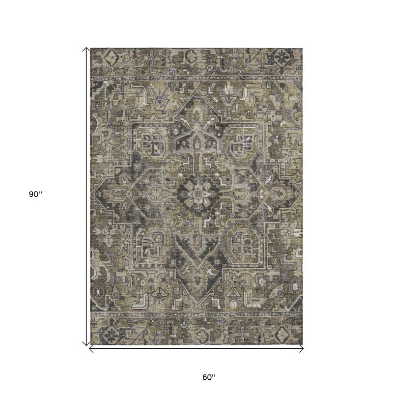 Caso Oriental Weather Resistant Refined Traditional Outdoor Rug