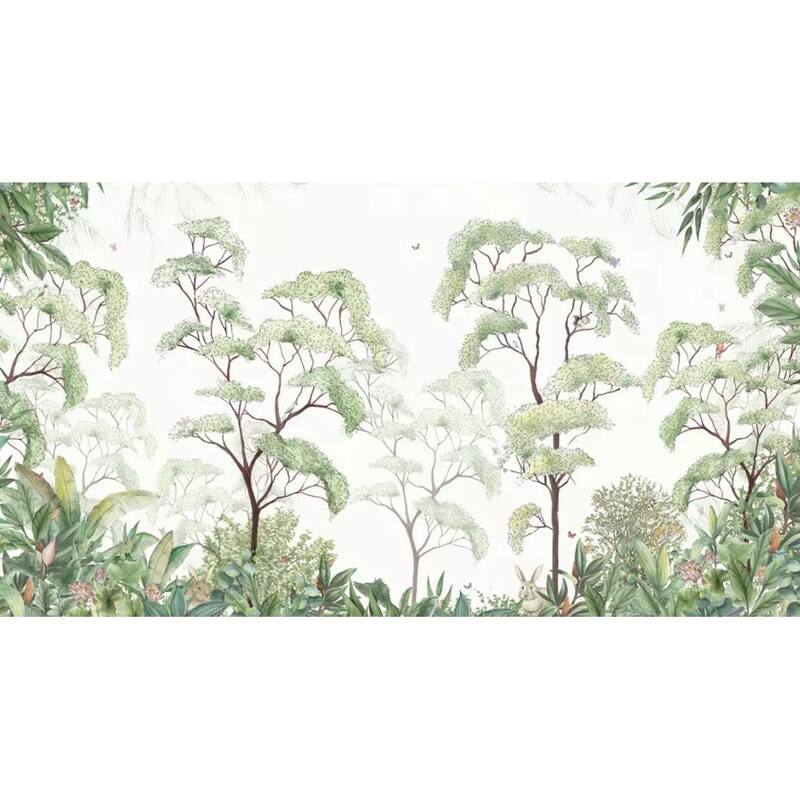 GK Wall Design Forest Green Tropical Tree Removable Wallpaper