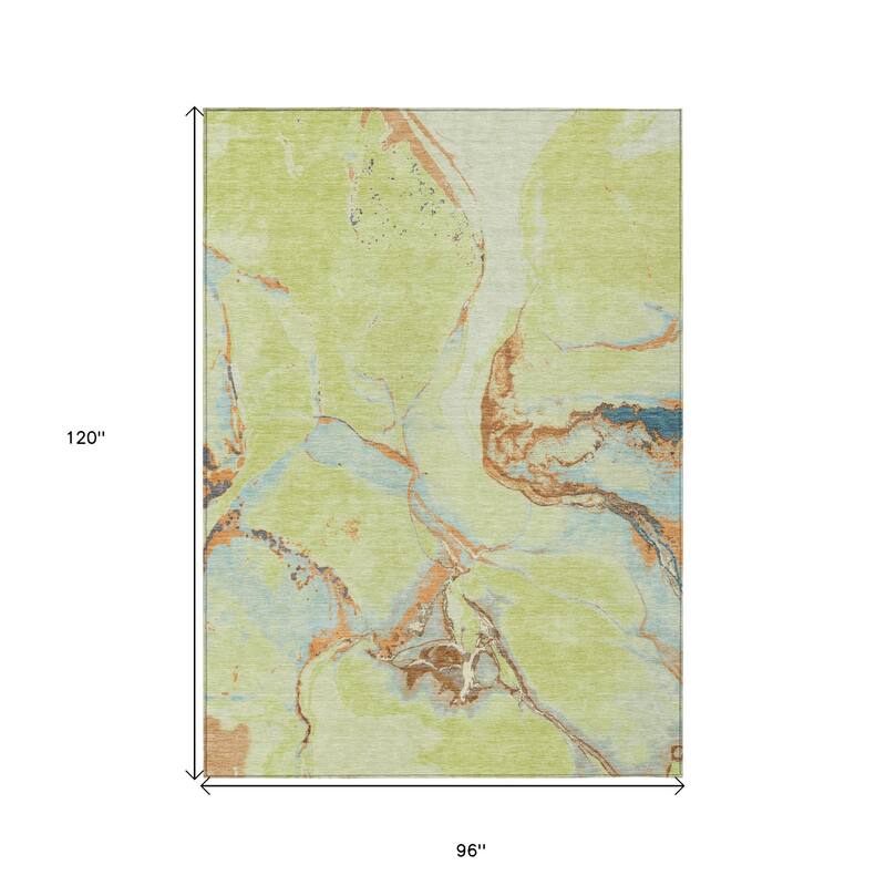 HomeRoots Abstract Transitional Rectangle Outdoor Rug