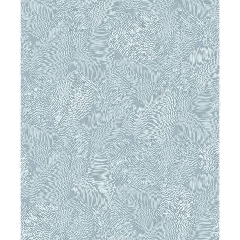 Seabrook Designs Lucia Non-Woven Unpasted Wallpaper - 20.9 in. W x 33 ft. L - Summer Sky
