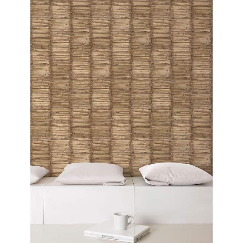 Galerie Wallcoverings Global Fusion Bamboo Effect Non-woven Matte Wallpaper Roll