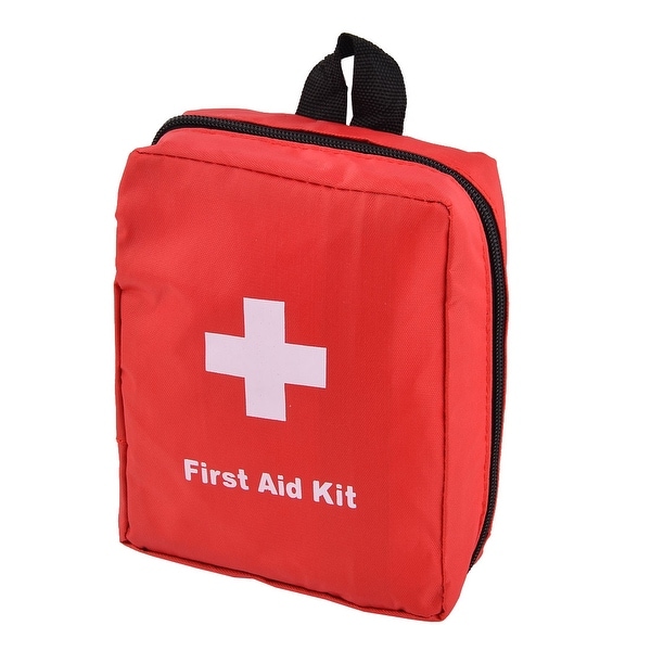 Home Travel Oxford Cloth Emergency First Responder Aid Rescue Storage Bag Red