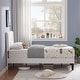 preview thumbnail 18 of 70, Kids Bed Frame, Height Adjustable Upholstered Bed, Twin Size Bed Set of 2