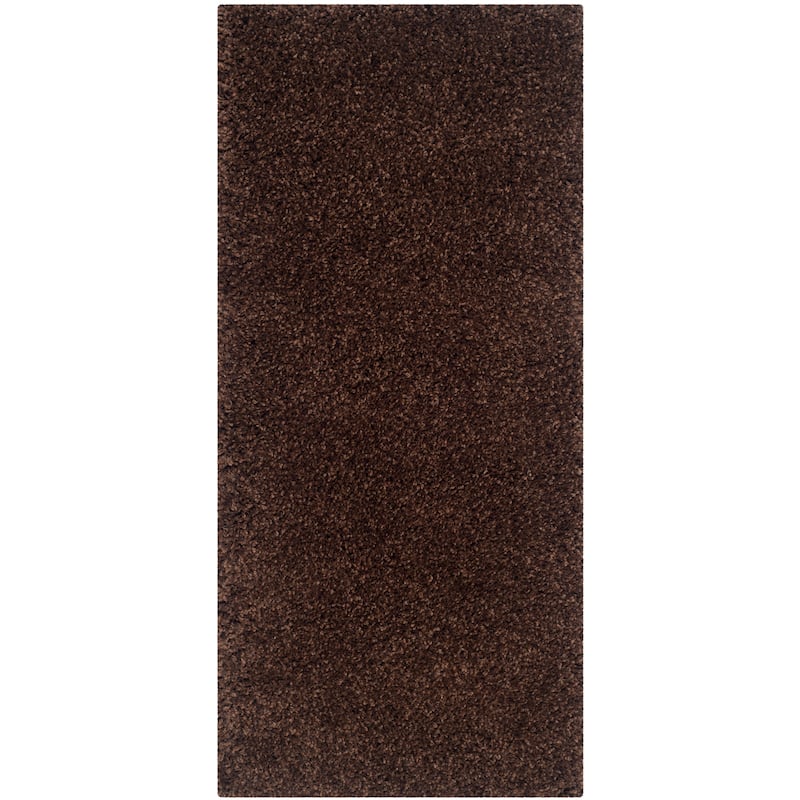 SAFAVIEH California Shag Izat 2-inch Thick Area Rug - 2'3" x 5' - Brown