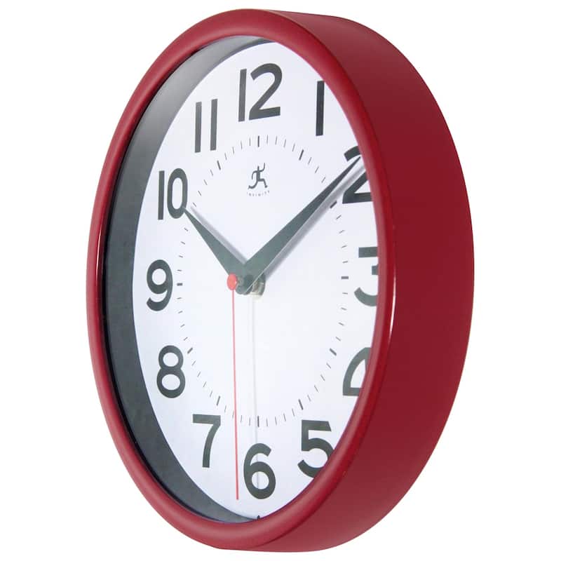 Infinity Instruments Metro Wall Clock, 9 Inch - 9 x 1.5 x 9