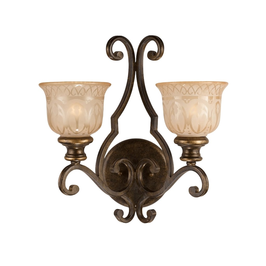 Crystorama Lighting Group 7402 Norwalk 2 Light 17" Tall Wall Sconce