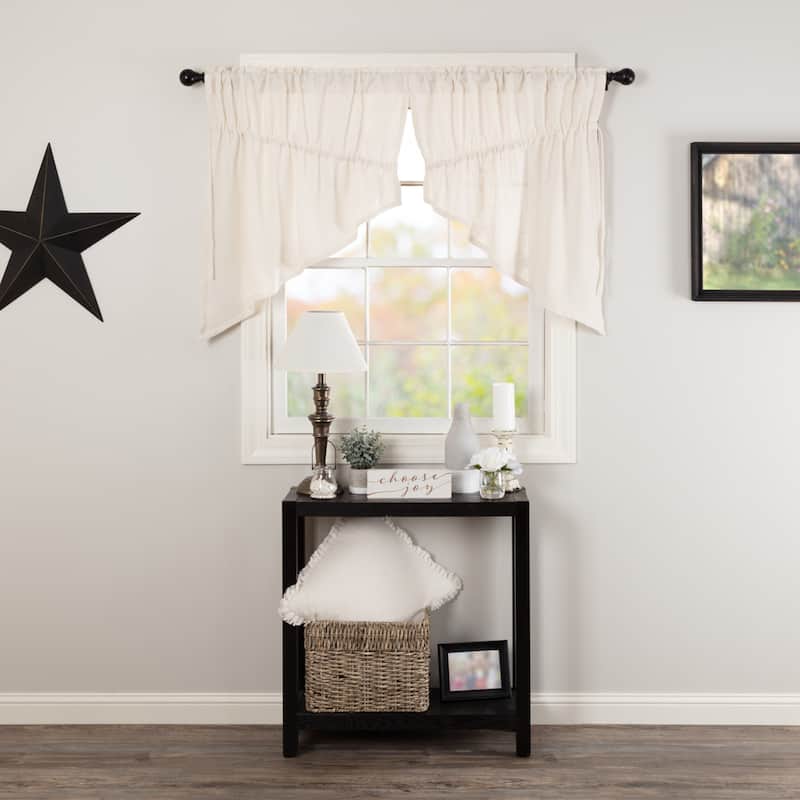 VHC Brands Simple Life Flax Antique White Farmhouse 16x72