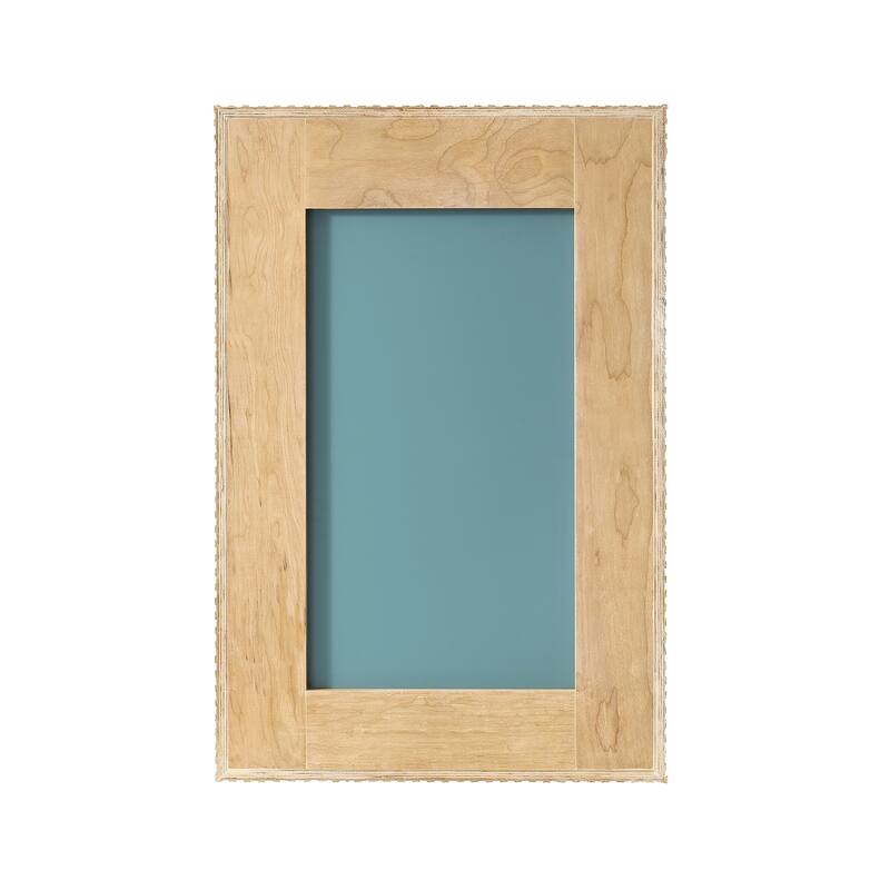 Osaka Rectangular Wood Framed Wall Bathroom Art Mirror